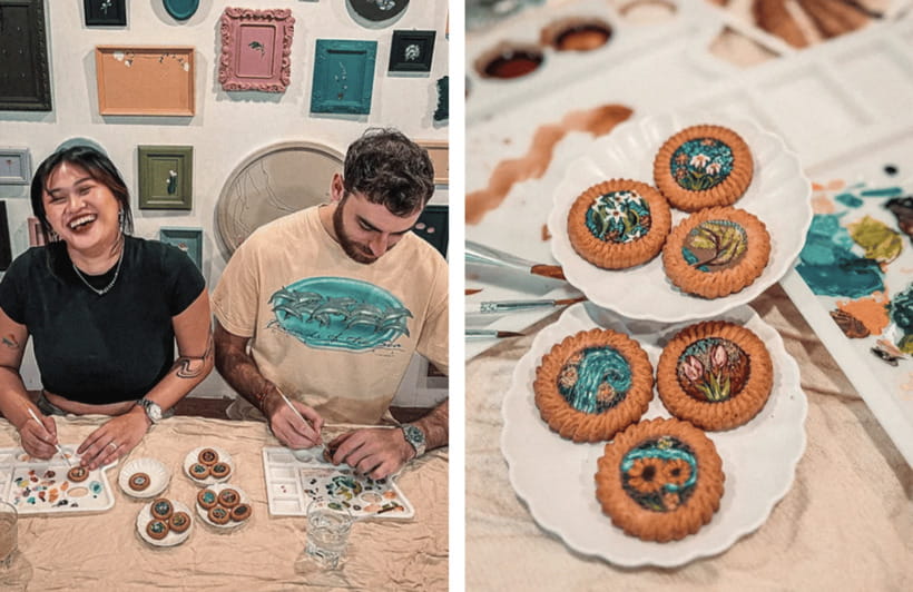 2-Hr Coffee and Biscuit Painting - Edible Paint - Is $39 good value?