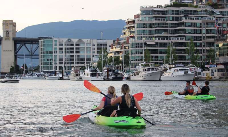 3 Hour Kayak in Vancouver with Coffee on the Beach - Starting at Granville Island before the city wakes