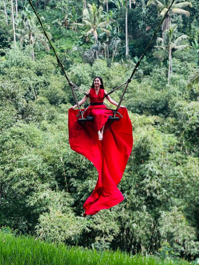 Bali: Ubud Zipline, Goa Raja Waterfall and swing adventure - A fast start above Ubud’s jungle
