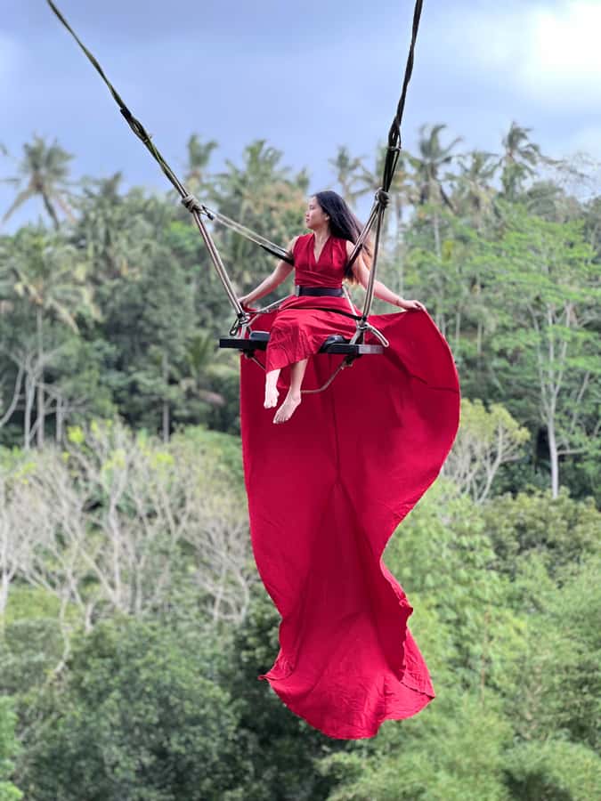 Bali: Ubud Zipline, Goa Raja Waterfall and swing adventure - Goa Raja Waterfall brings the pace down