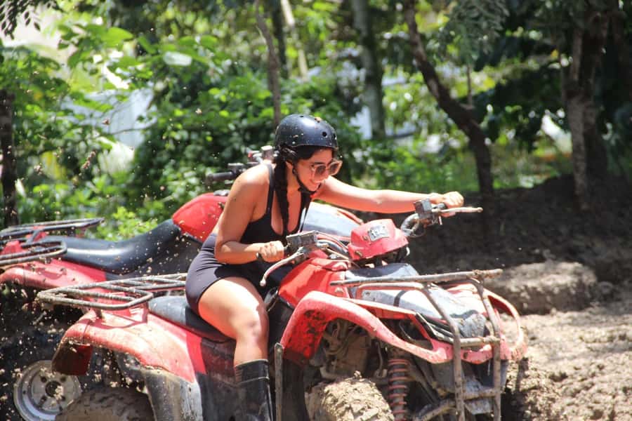 Bali: Ultimate Adventure Quad Bike, Waterfall and Coffee - The ATV ride: a muddy route through Ubud’s jungle