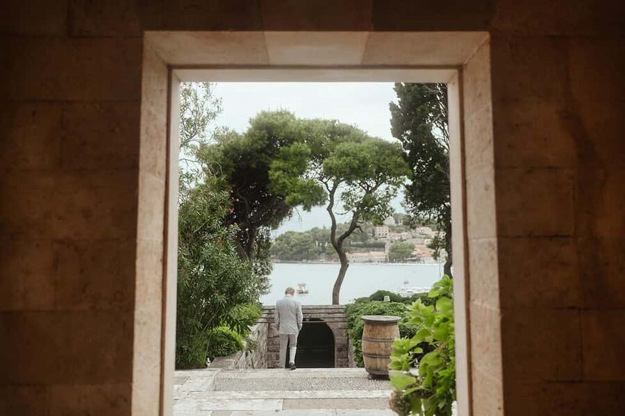 Banac Gallery Entrance with Coffee and Fresh Juice - Cavtat’s cultural story inside the villa