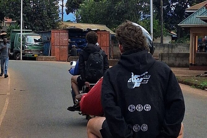 Bodaboda Experience to Materuni Waterfall and Coffee Tour - Riding a bodaboda from Moshi to Materuni