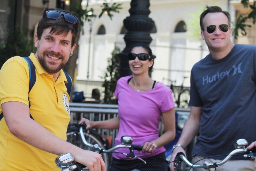 Budapest: City Bike Tour with Coffee Stop - The river view of Buda’s Castle District