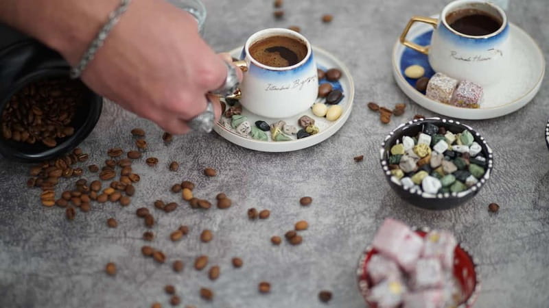Cappadocia: Turkish Coffee Workshop on Sand & Fortune + Gift - Choosing beans and turning the old hand mill