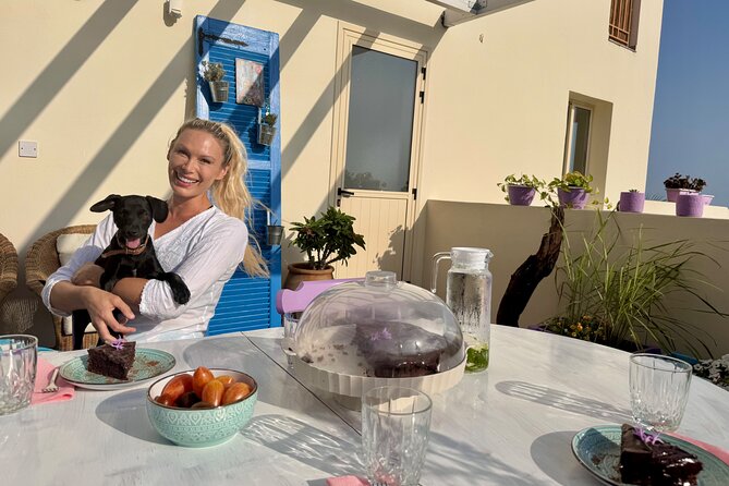 Coffee Cake and Cuddles with Rescue Puppies in a Sea View Villa - Homemade cake and a drink of your choice