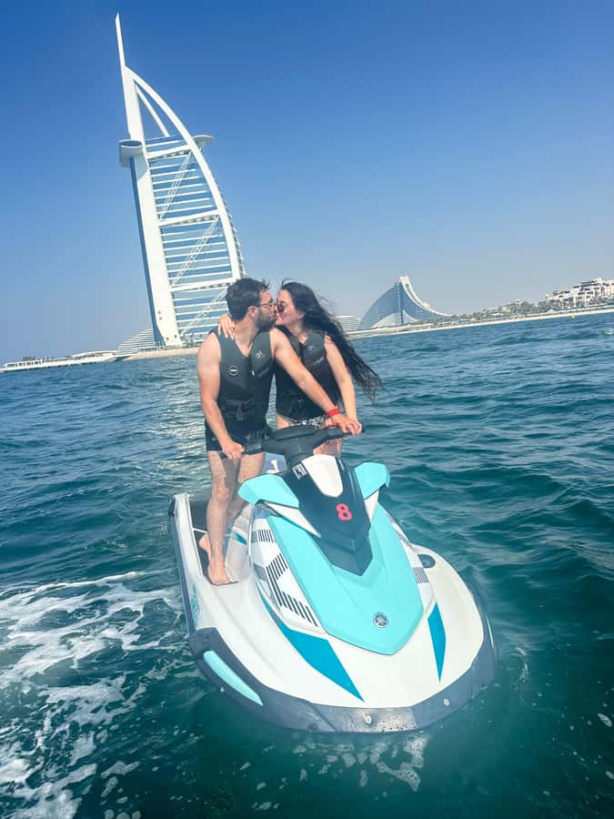 Dubai Jet Ski & Chill? More Like Jet Ski & Thrill! + Coffee - Palm Jumeirah and Atlantis from the sea