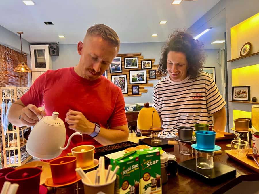 Egg coffee & Course on 4 traditional types of Viet coffee - Condensed milk coffee: the everyday favorite