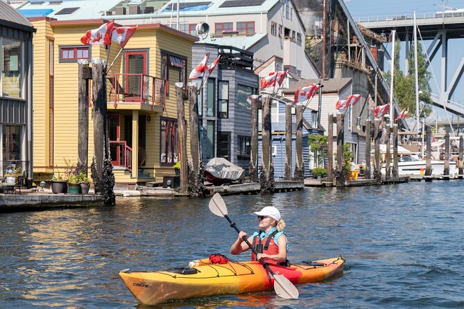 Granville Island Vancouver Kayak Tour with Coffee & Snacks (3hrs) - Starting among Granville Island’s boats and buildings