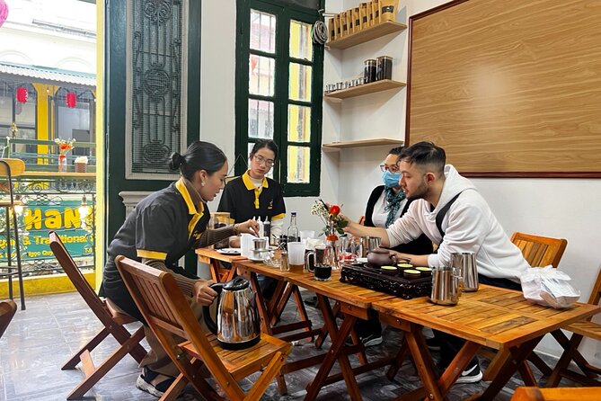 Hanoi Egg Coffee Class and Street Food Walking Tour - Making egg coffee at Cafe Minh