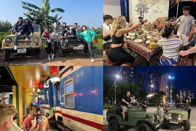 Hanoi Jeep Night Street Foodie Tour, Train Street and Egg Coffee - Starting in the Old Quarter at 6pm
