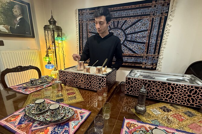 Istanbul Sand Brewed Turkish Coffee Workshop in Old Town - Tasting coffee with Turkish delights and tea