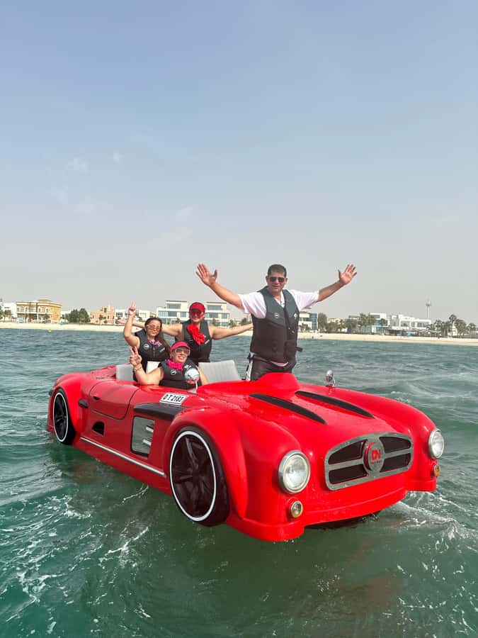 Jet Car: Squad Goals, 4 Seats. 1 Epic Ride Dubai - Key points to know before you book