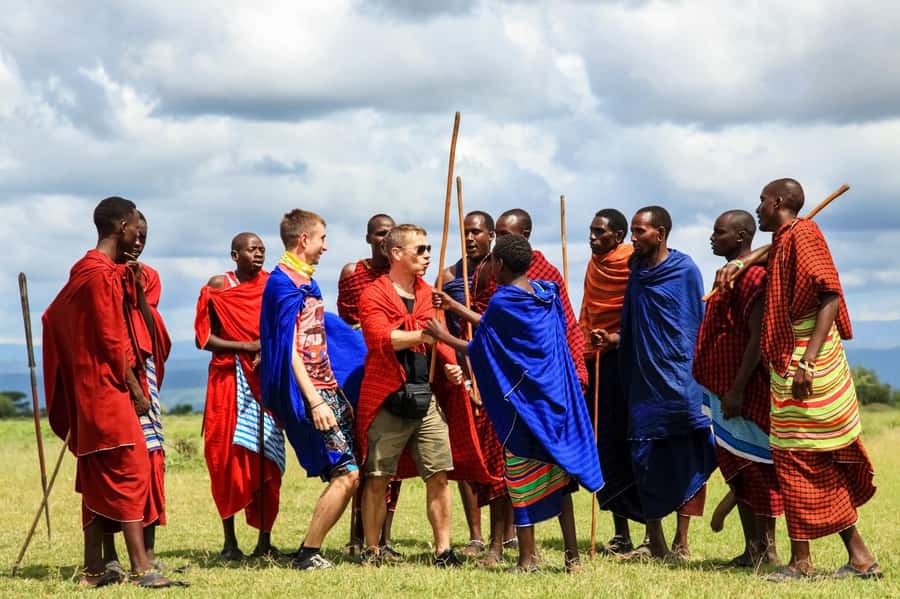 Kilimanjaro: Maasai Village Visit, Waterfalls, & Coffee Tour - Meeting the Maasai community at Rundugai