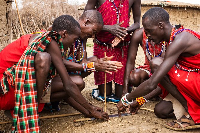 Maasai village visit, Materuni waterfalls & coffee experience - Meeting Maasai hosts at Rundugai