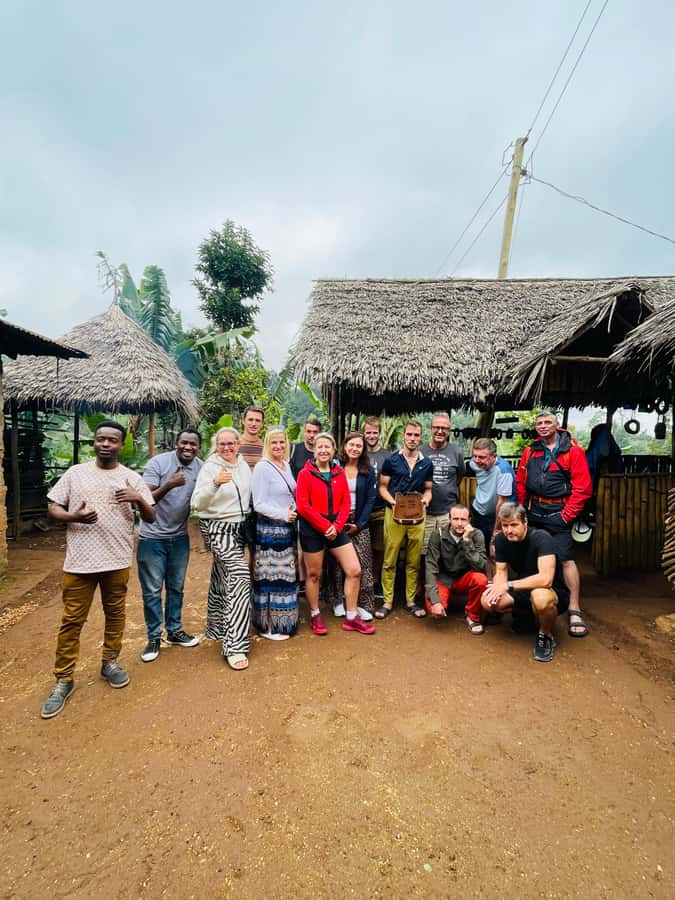 Materuni Waterfall, Coffee Tour & Hot Springs- Maasai tour - Hiking through forest to Materuni Waterfall