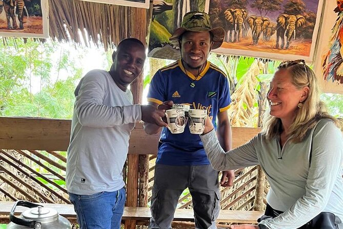 Materuni waterfalls coffee tour & Chemka hot springs Day trip - Making coffee with Chagga hosts
