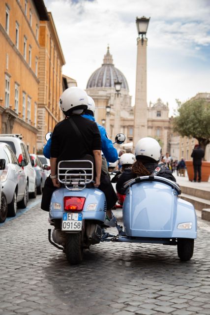 Morning Vespa Sidecar Tour with Cappuccino - Starting with cappuccino at Piazza della Repubblica