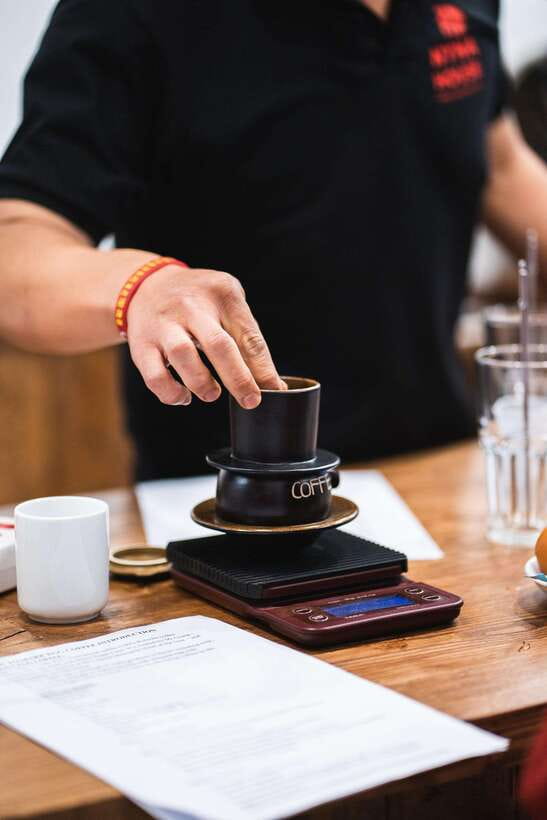NYNA Coffee Culture- Egg Coffee/Salted Coffee/Coconut Coffee - Meeting at NYNA Coffee on Le Van Linh Street