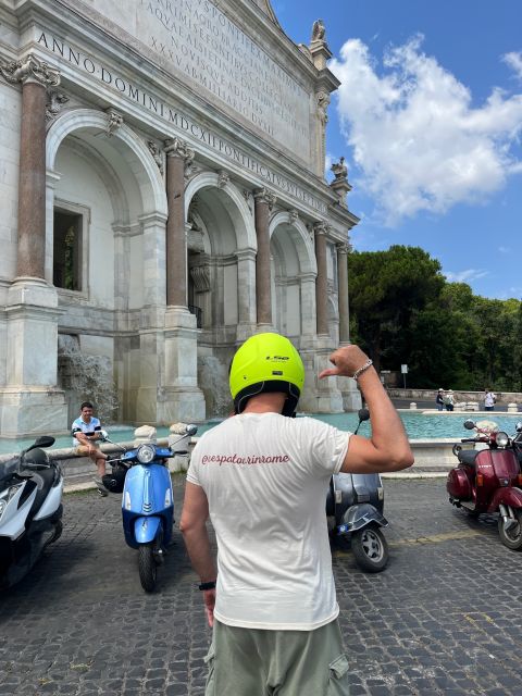 Rome: Highlights Vespa Sidecar Tour with Coffee and Gelato - The Pyramid of Cestius and a less expected side of Rome
