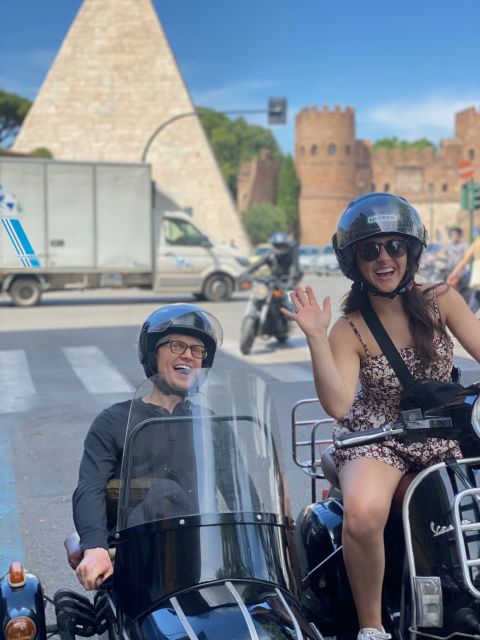 Rome: Highlights Vespa Sidecar Tour with Coffee and Gelato - Practical details that affect your comfort