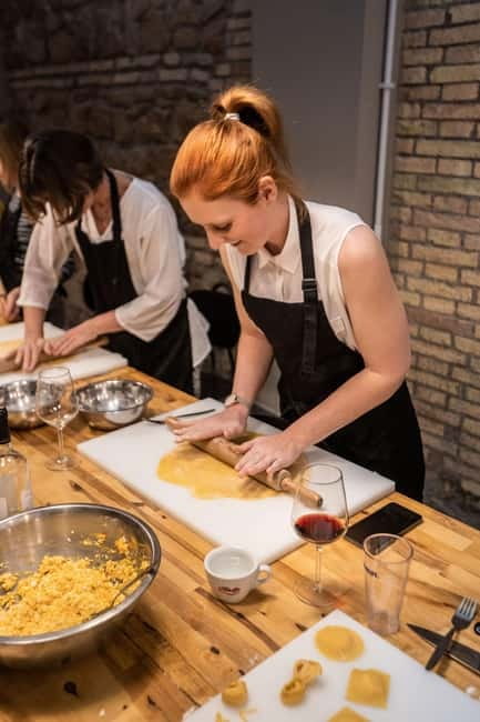 Rome: Pasta Cooking Class with Wine, Coffee, and Limoncello - Making pasta from the beginning at YellowSquare Rome