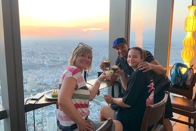 Sai Gon Special Coffee At Landmark 81 & Street Food tour - Landmark 81 at sunset, Saigon from above