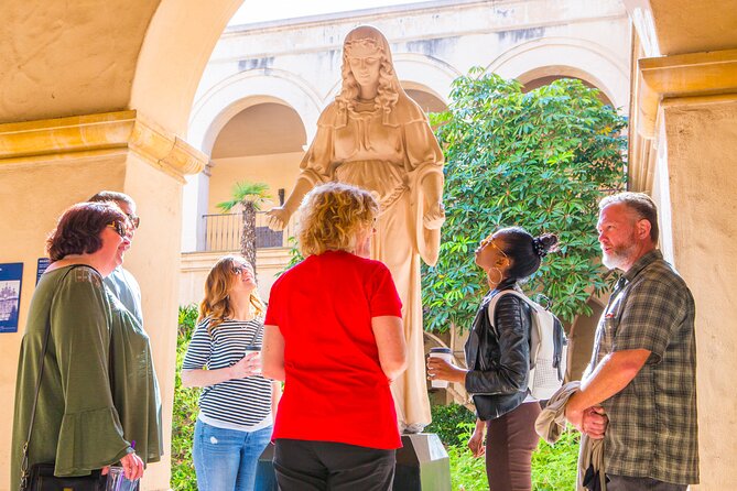 San Diego Balboa Park Highlights Small Group Tour with Coffee - Alcazar Garden brings a Seville touch to the park