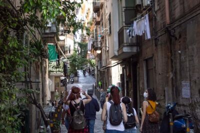Spanish Quarter of Neaples StreetArt & Traditions, with coffee and babà