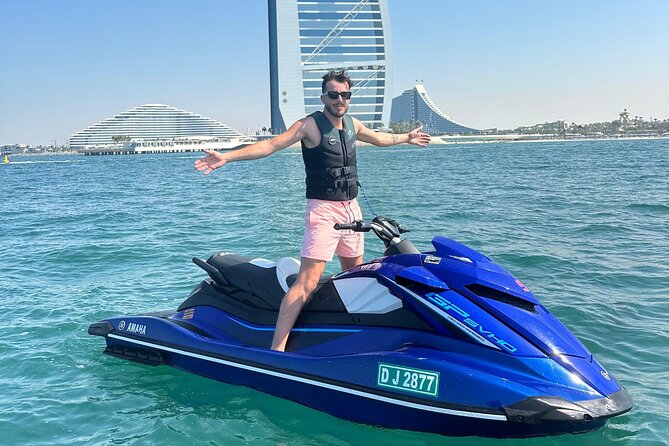Supercharge Jet Ski Ride DUBAI Views + FREE PICS, VIDS & COFFEE - Burj Al Arab from the water