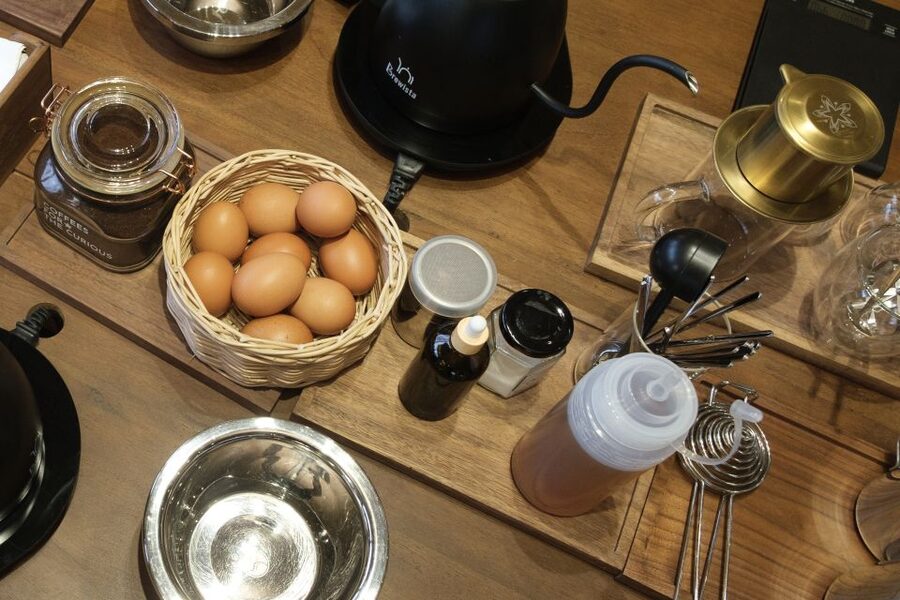 Techniques & Secrets Behind the Famed Vietnamese Egg Coffee - Whipping the honey-sweetened egg cream