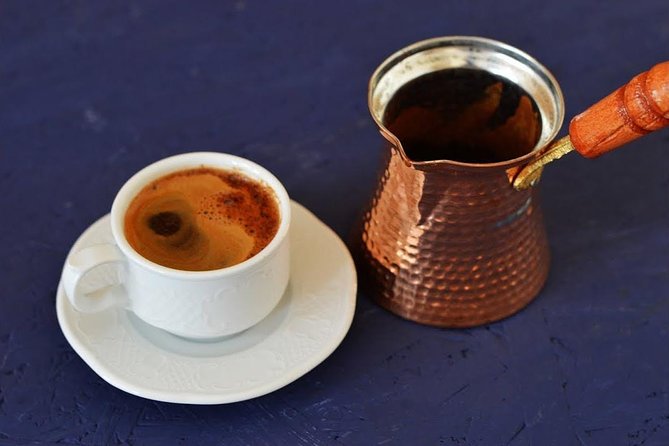 Turkish Coffee Trail - Making coffee on hot sand in a copper cezve