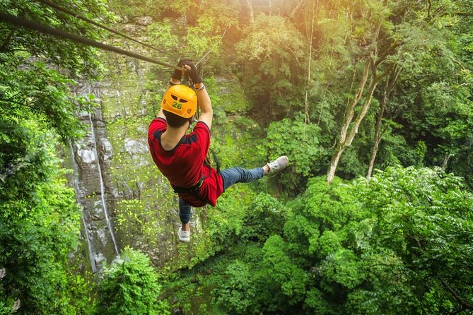 Zipline & Coffee with Waterfall Views in Koh Samui - A Jungle Ride Before the Zip Lines