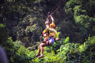Zipline & Coffee with Waterfall Views in Koh Samui